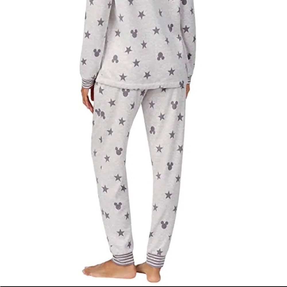 Disney Mickey Mouse Grey Jogger Pajama Pants Size Medium - Picture 2 of 12